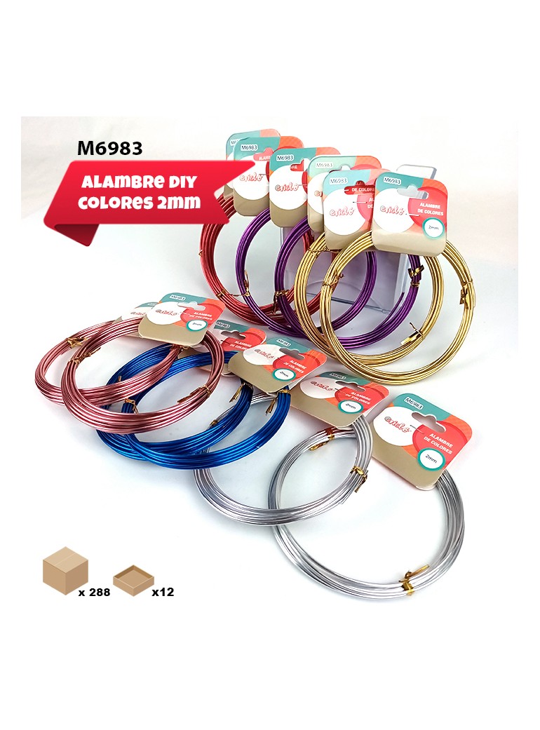 12 Alambre Maleable 2mm...