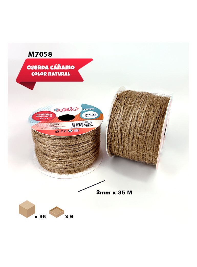 ROLLO DE CAÑAMO 2MM X 35M