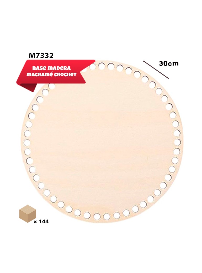 BASE DE MADERA 30CM MACRAMÉ...