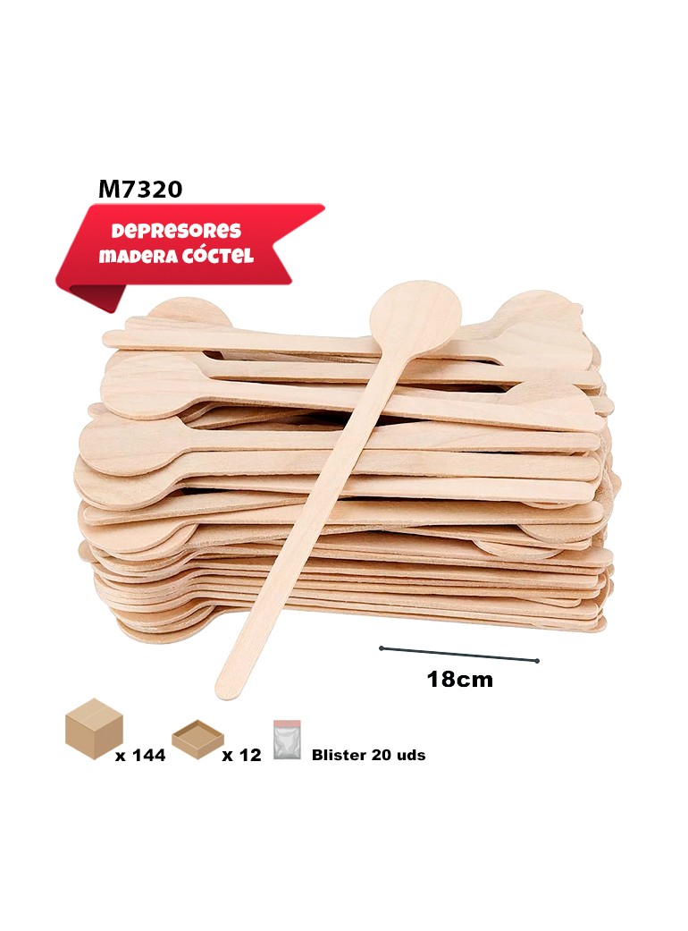 CUCHARA MADERA 18CM...