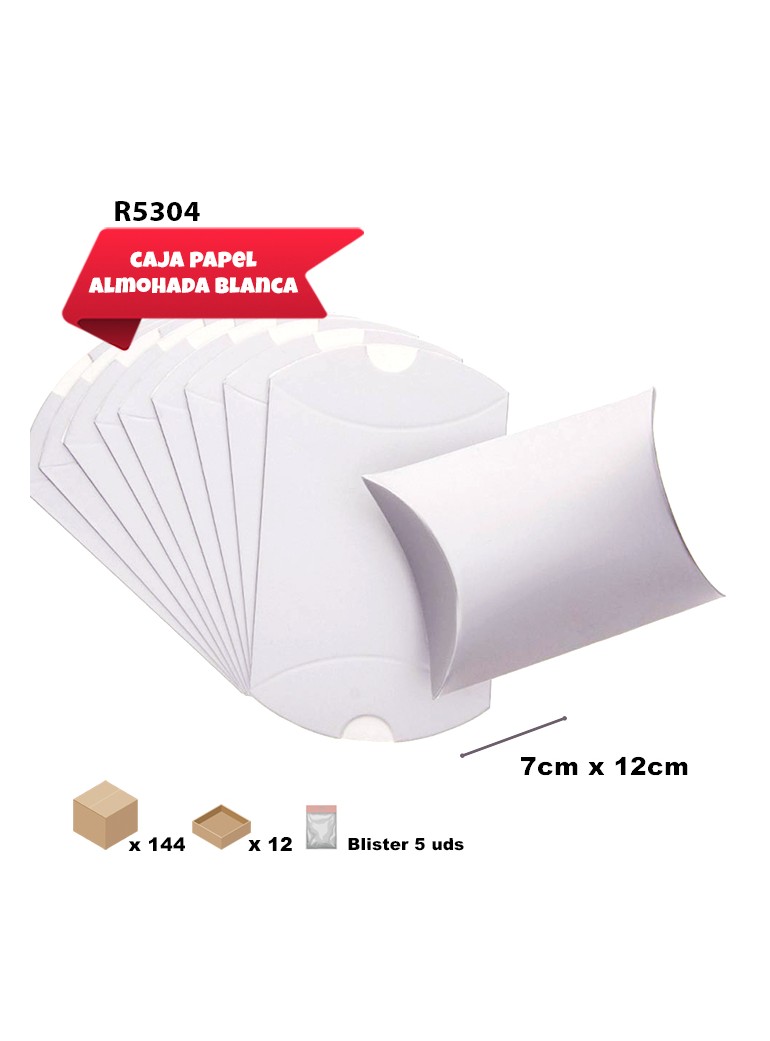 CAJA REGALO PAPEL BLANCO...