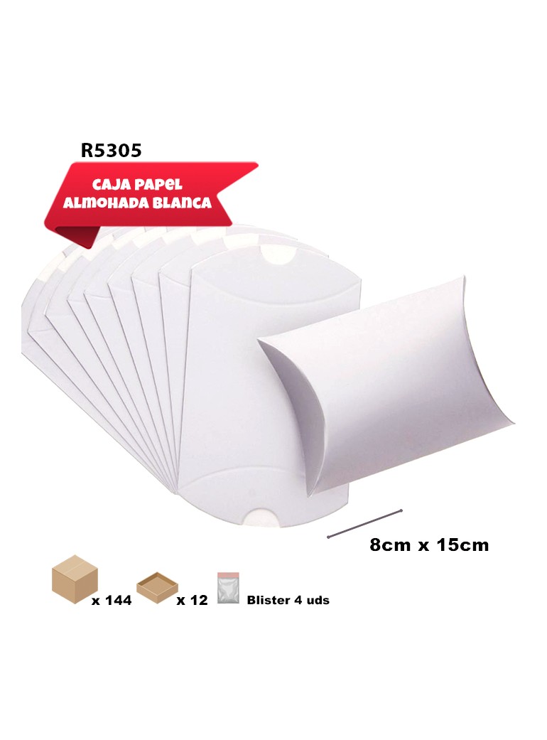 CAJA REGALO PAPEL BLANCO...