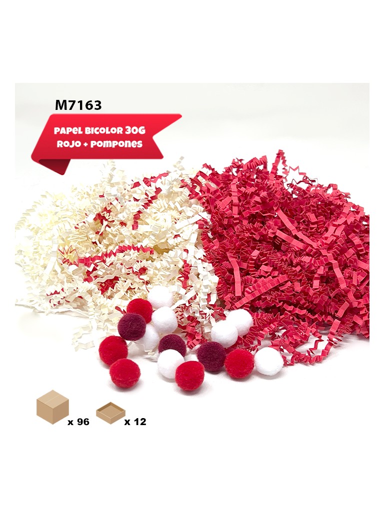 VIRUTAS DE PAPEL ROJO +...