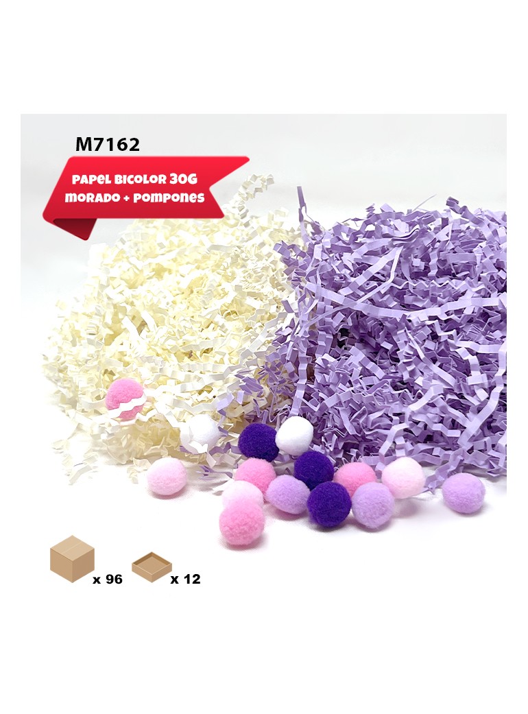 VIRUTAS DE PAPEL MORADO +...