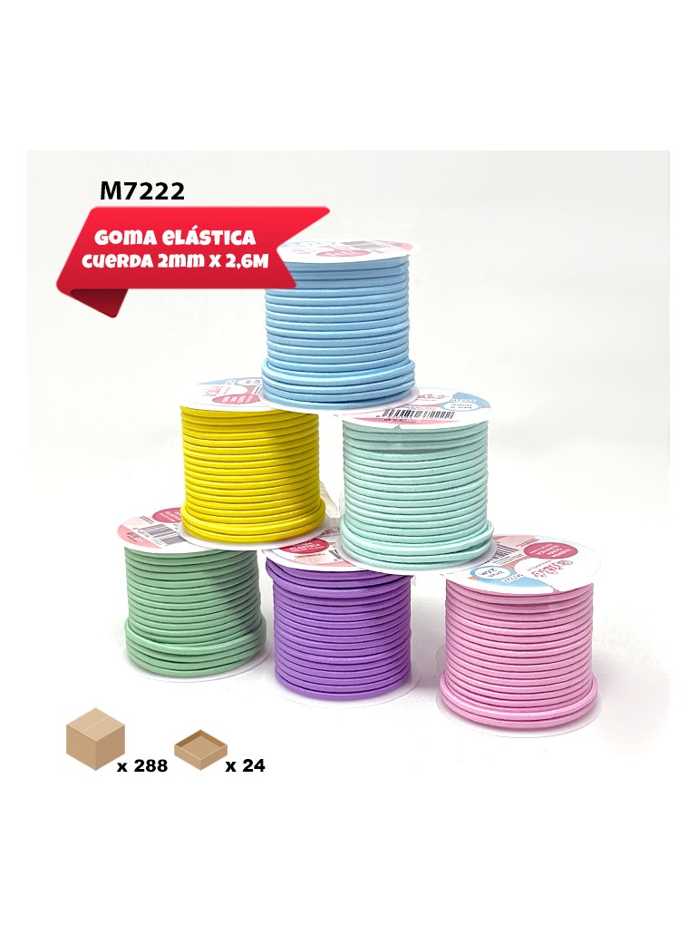 6 Rollos Goma elástica...