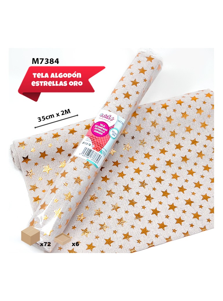 TELA DE ALGODÓN ESTRELLAS...