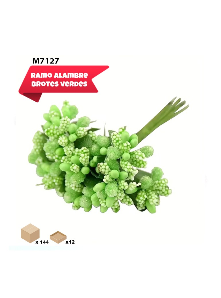 BROTES VERDES ARREGLO FLORAL