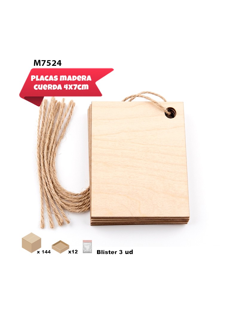 ETIQUETA DE MADERA 4 X 7CM