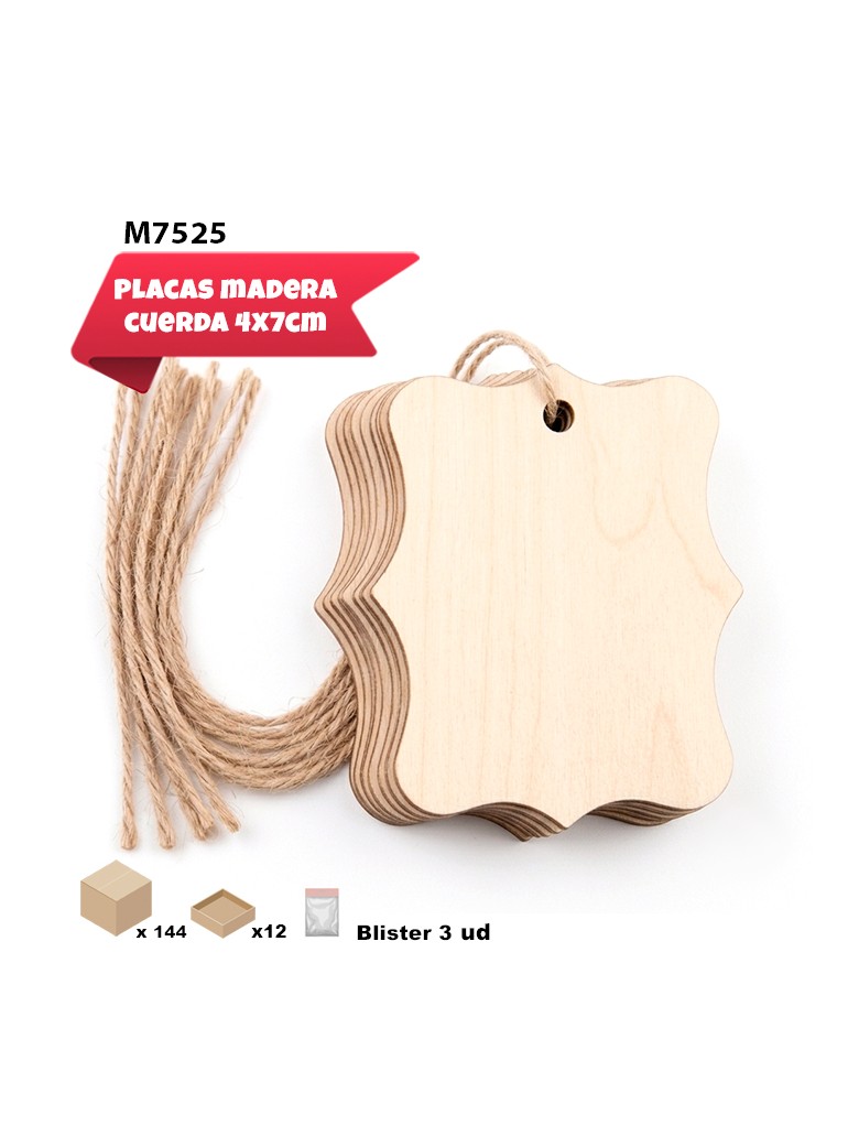 ETIQUETA DE MADERA TROQUEL...