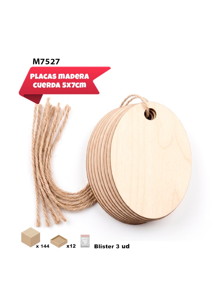 ETIQUETA DE MADERA OVALADA...